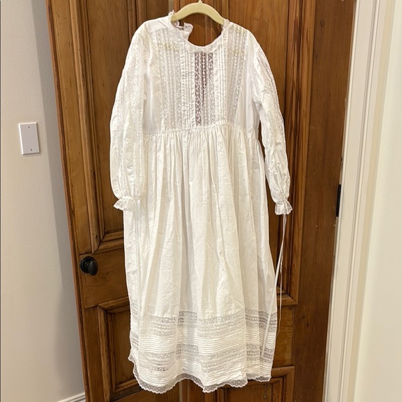 Elegant White Lace Kids Dress SLIP COVER INCLUDED